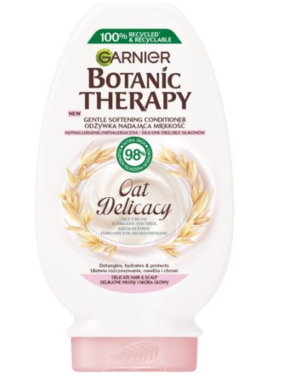 Garnier Botanic Therapy Oat Delicacy odżywka nadająca miękkość do delikatnych włosów i skóry głowy 200ml