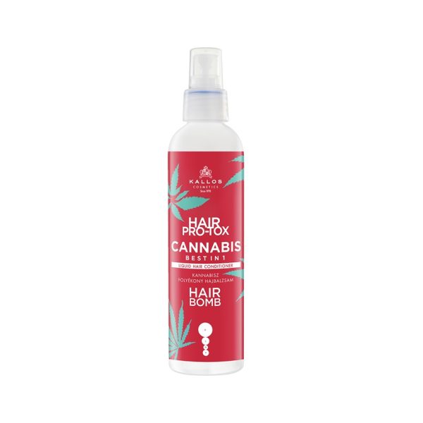 Kallos KJMN Hair Pro-Tox Cannabis odżywka do włosów bez spłukiwania z olejkiem z nasion konopi 200ml