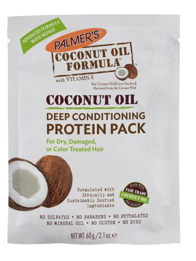 PALMER'S Coconut Oil Formula Deep Conditioner Protein Pack kuracja proteinowa do włosów z olejkiem kokosowym 60g