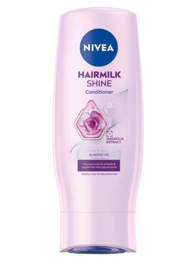 Nivea Hairmilk Natural Shine łagodna odżywka wyzwalająca blask włosów 200ml
