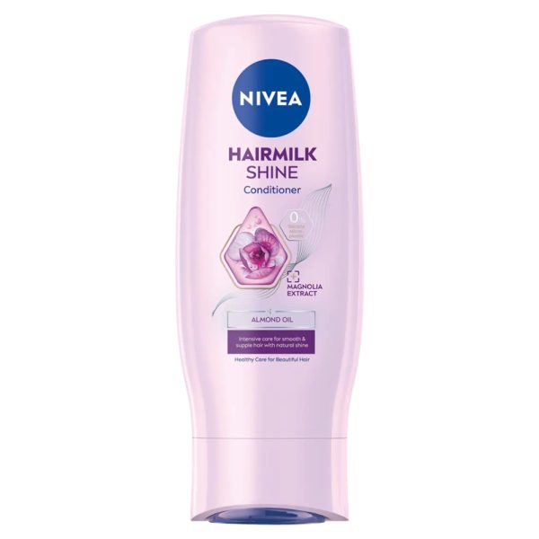 Nivea Hairmilk Natural Shine łagodna odżywka wyzwalająca blask włosów 200ml