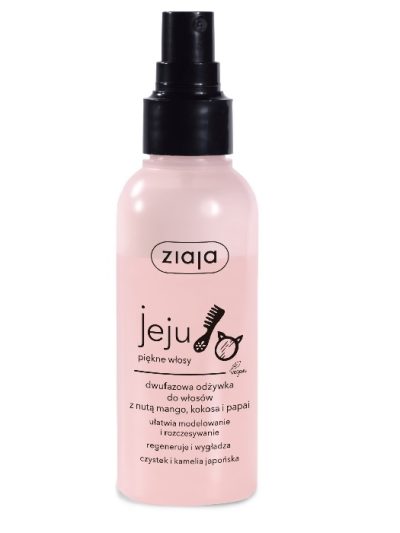 Ziaja Jeju dwufazowa odżywka do włosów w sprayu z nutą mango kokosa i papai 125ml
