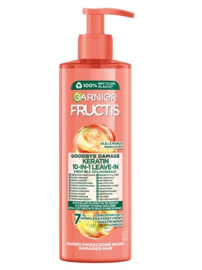 Garnier Fructis Goodbye Damage 10in1 krem bez spłukiwania do włosów 400ml