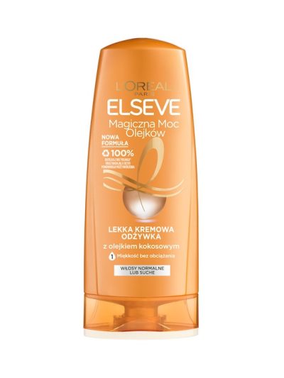 L'Oreal Paris Elseve Magiczna Moc Olejków z Olejkiem Kokosowym lekka kremowa odżywka do włosów suchych i normalnych 200ml