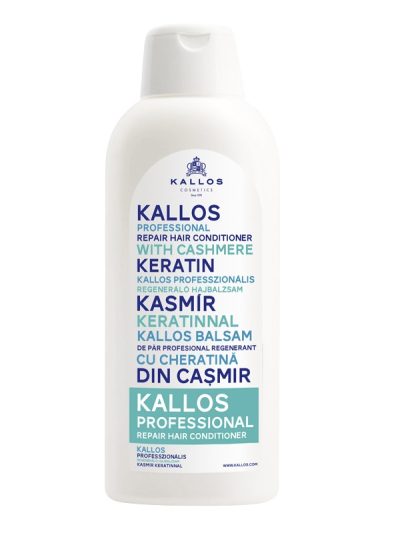 Kallos Professional Repair Hair Conditioner regenerująca odżywka do włosów z keratyną i kaszmirem 1000ml