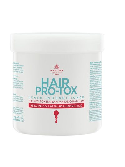 Kallos Hair Pro-Tox Leave-In Conditioner odżywka do włosów z keratyną kolagenem i kwasem hialuronowym 250ml