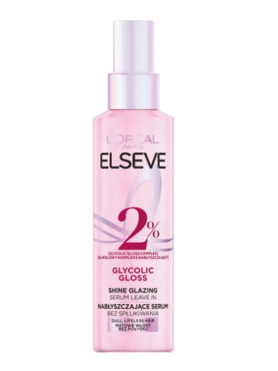 L'Oreal Paris Elseve Glycolic Gloss serum nabłyszczające bez spłukiwania do włosów matowych 150ml