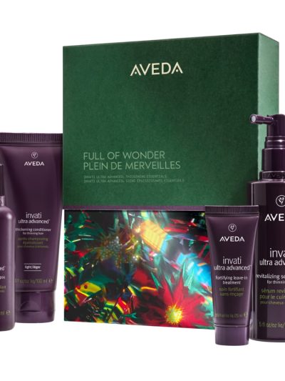 Aveda Full of Wonder zestaw szampon do włosów 100ml + odżywka do włosów 100ml + kuracja do włosów 25ml + serum do skóry głowy 150ml