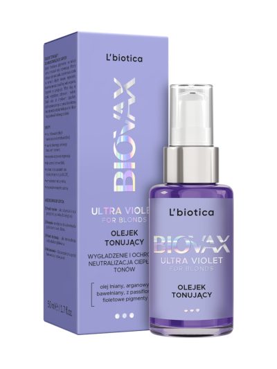 L'biotica Biovax Ultra Violet for Blonds olejek tonujący 50ml