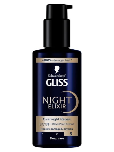 Gliss Night Elixir Overnight Repair kuracja do włosów mocno zniszczonych i suchych 100ml