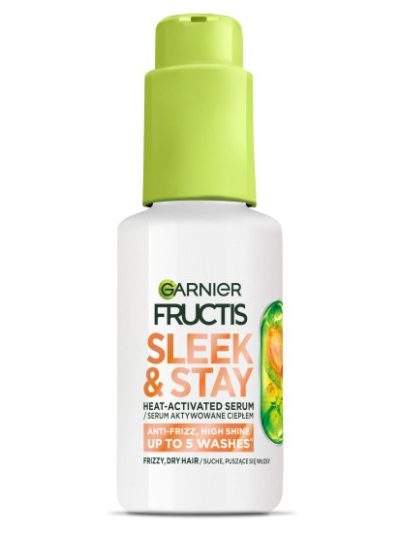 Garnier Fructis Keratin Sleek & Stay serum do włosów suchych i puszących się 50ml