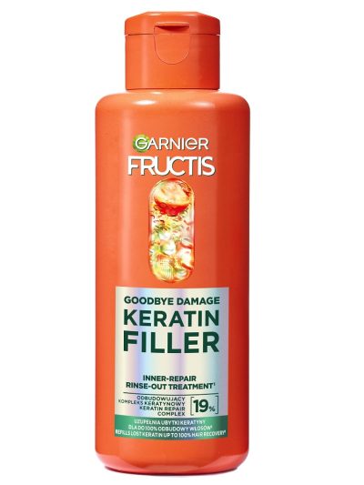 Garnier Fructis Goodbye Damage Keratin Filler odbudowująca kuracja do włosów do spłukiwania 200ml
