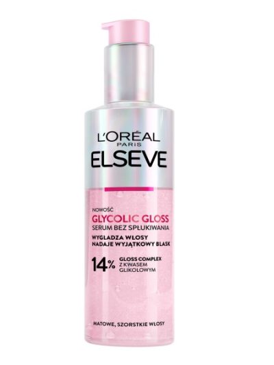 L'Oreal Paris Elseve Glycolic Gloss serum bez spłukiwania do włosów szorstkich i matowych 150ml