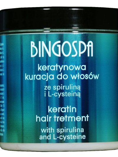 BingoSpa Keratynowa kuracja do włosów ze spiruliną i L-cysteiną 250g