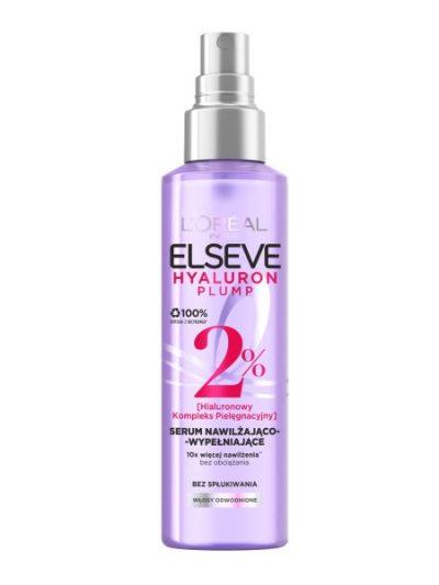 L'Oreal Paris Elseve Hyaluron Plump serum nawilżająco-wypełniające do włosów odwodnionych 150ml