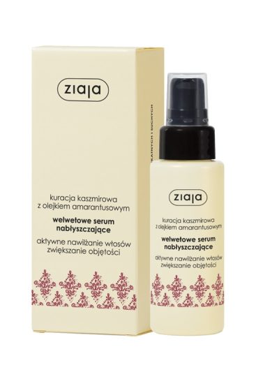 Ziaja Kuracja Kaszmirowa serum do włosów nabłyszczające kaszmir i olejek amarantusowy 50ml