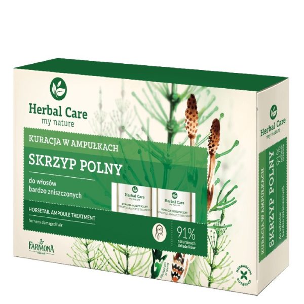 Farmona Herbal Care Skrzyp Polny kuracja w ampułkach do włosów bardzo zniszczonych 5x5ml