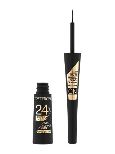 Catrice 24H Brush Liner eyeliner w płynie 010 Ultra Black 3ml