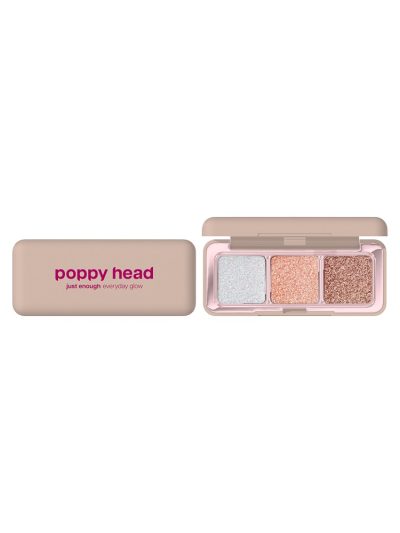 Poppy Head Just Enough Everyday Glow paleta cieni do powiek 01 Shine Agenda 4.8g