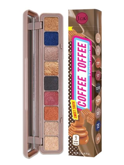 J.Cat Beauty Sweet Tooth 9 Shadow Palette Bar paleta cieni do oczu 102 Coffee Toffee 7.2g
