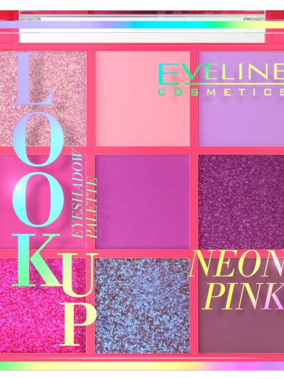Eveline Cosmetics Look Up paleta 9 cieni do powiek Neon Pink 10.8g