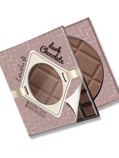 Lovely Dark Chocolate Deep Matte Face Bronzer czekoladowy matowy bronzer do twarzy i ciała 9g