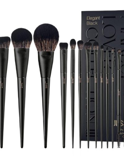 JESSUP Matte Black Versatile Brush Collection zestaw pędzli do makijażu T336 14szt.