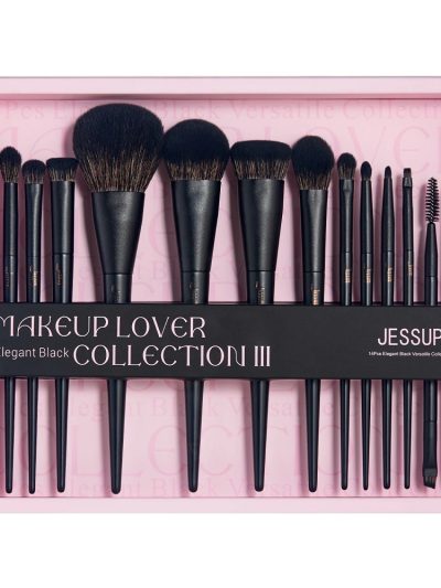 JESSUP Matte Black Versatile Brush Collection zestaw pędzli do makijażu 14szt. T336