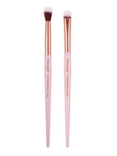 Donegal Mineral Pink pędzel do aplikacji i blendowania cieni 2szt