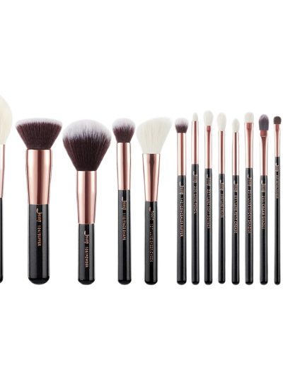 JESSUP Essential Makeup Brush zestaw pędzli do makijażu Black 15szt.