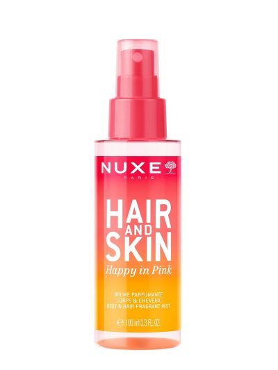 Nuxe Hair and Skin nawilżająca mgiełka do ciała i włosów Happy in Pink 100ml