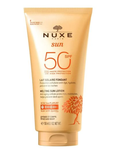 Nuxe Sun mleczko do opalania twarzy i ciała SPF50 150ml