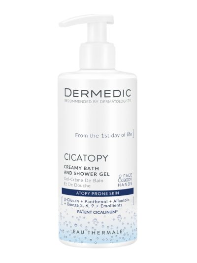 DERMEDIC Cicatopy kremowy żel do kąpieli i pod prysznic dla dorosłych i dzieci od 1. dnia życia 300ml