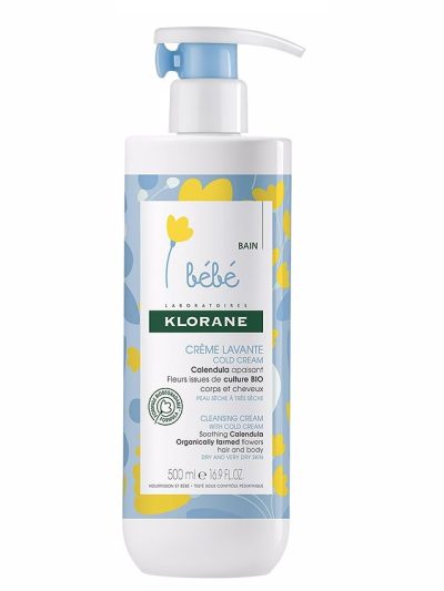 Klorane Bebe Cleansing Cream krem oczyszczający z cold cream 500ml