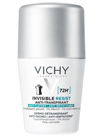 Vichy Invisible Resist 72h antyperspirant w kulce przeciw śladom na ubraniach 50ml