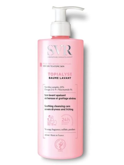 SVR Topialyse Baume Lavant odżywczy balsam do mycia ciała 400ml
