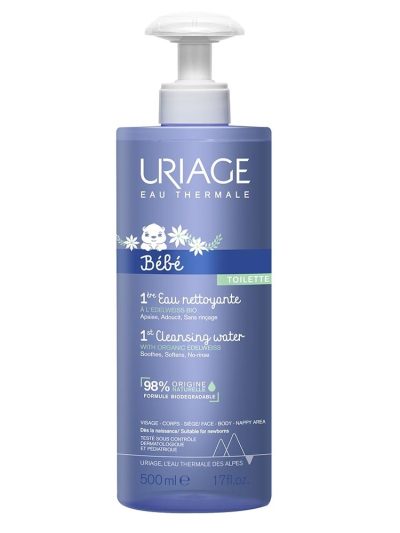 URIAGE Bebe 1st Cleansing Water woda oczyszczająca dla dzieci bez spłukiwania 500ml