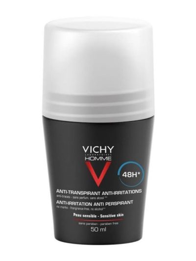 Vichy Homme Anti-Perspirant Sensitive Skin 48h antyperspirant w kulce do skóry wrażliwej 50ml