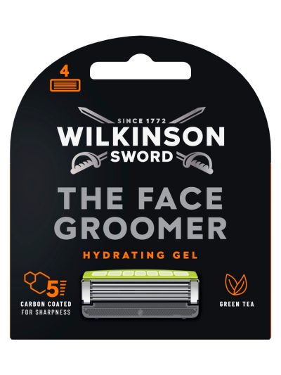 Wilkinson The Face Groomer wkład z 5 ostrzami i żelem nawilżającym 4szt