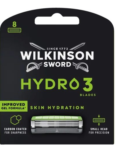Wilkinson Hydro 3 Skin Hydration wkład z 3 ostrzami 8szt