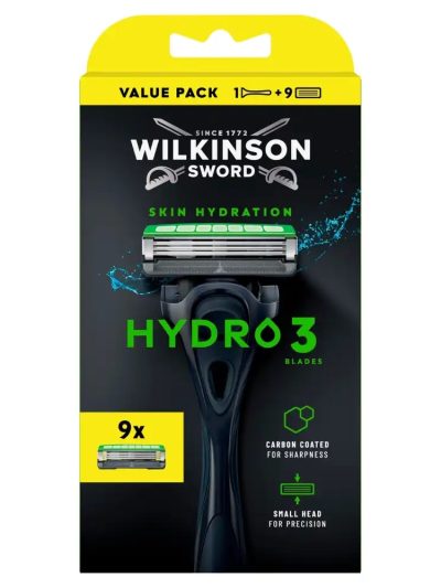 Wilkinson Hydro 3 Skin Hydration maszynka do golenia z 3 ostrzami i 9 wkładów
