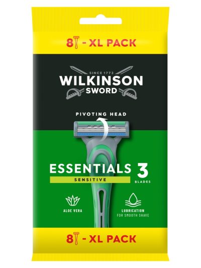 Wilkinson Essentials 3 XL Sensitive 3-ostrzowa maszynka do golenia 8szt