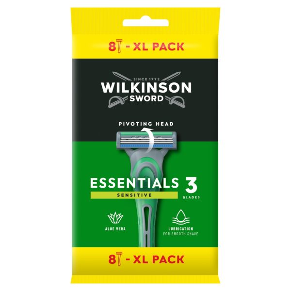 Wilkinson Essentials 3 XL Sensitive 3-ostrzowa maszynka do golenia 8szt