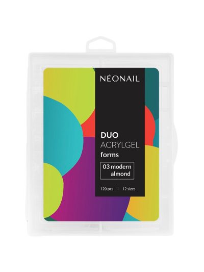 NeoNail Duo AcrylGel formy do przedłużania paznokci 03 migdał współczesny 120szt