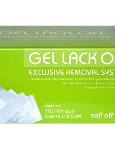 Sunone Gel Lack Off folia do usuwania hybryd 100szt