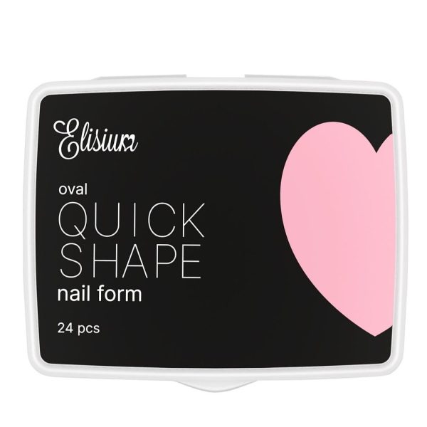 Elisium Quick Shape Nail Form Mini formy do przedłużania paznokci Oval 24szt