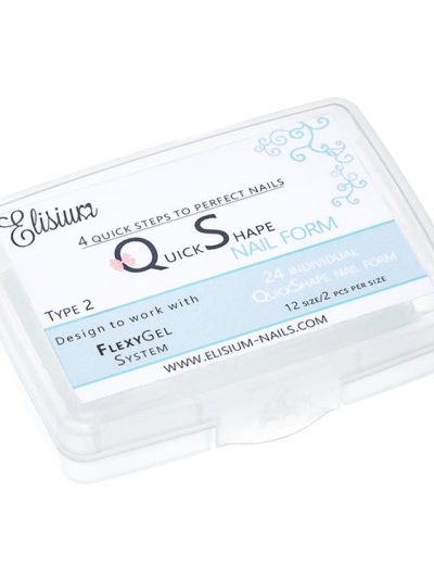 Elisium Quick Shape Nail Form formy do przedłużania paznokci Type2 24szt.