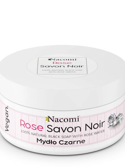 Nacomi Rose Savon Noir różane czarne mydło z wodą różaną 125g