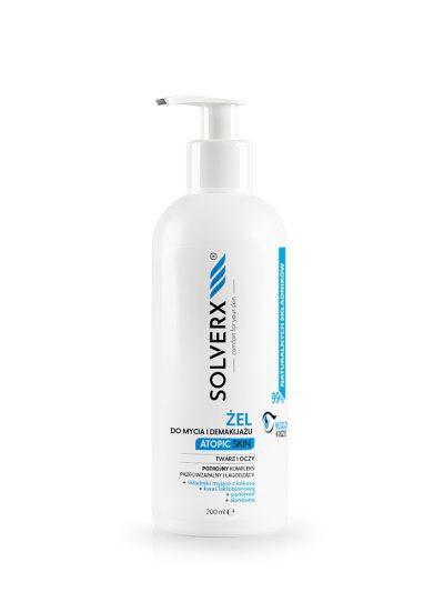 SOLVERX Atopic Skin żel do mycia i demakijażu skóra atopowa 200ml
