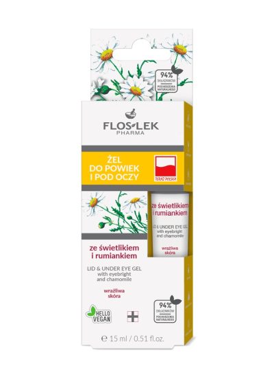 Floslek Żel do powiek i pod oczy ze świetlikiem i rumiankiem 15ml